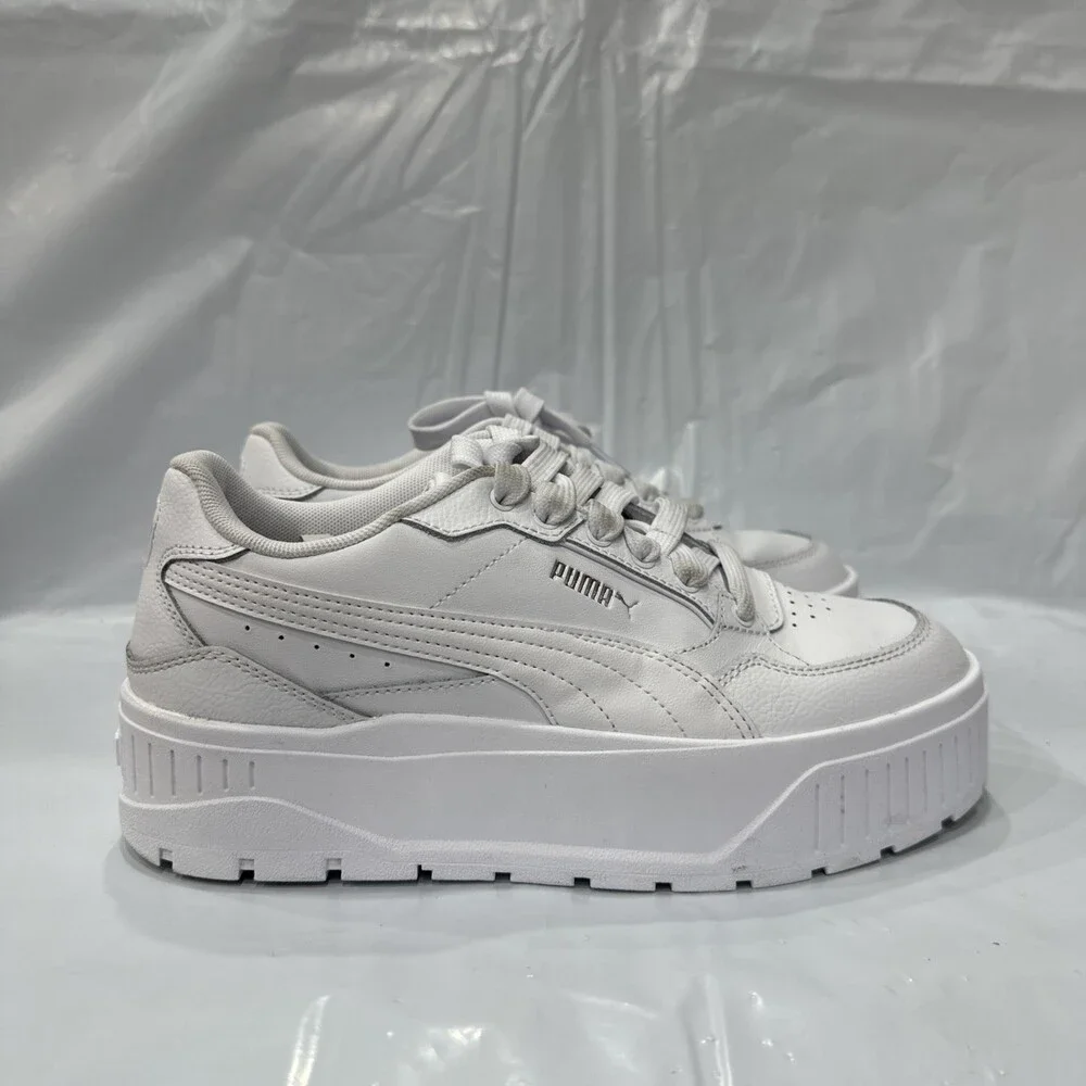 Puma Karmen II IDOL 398876-01 Sneakers Kids US 6.5 White Platform Shoes EBS1129